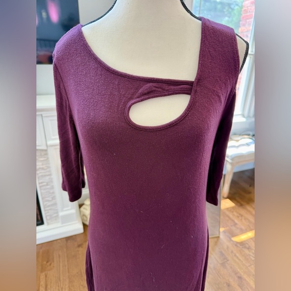 Super Soft 96% Modal 4 spandex Dress with 3/4 Sleeves - Picture 2 of 4